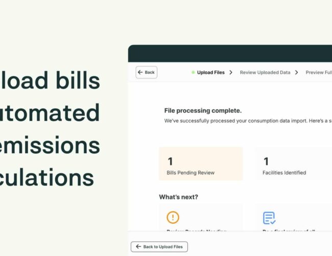 New features turn raw energy bills into instant emissions insights